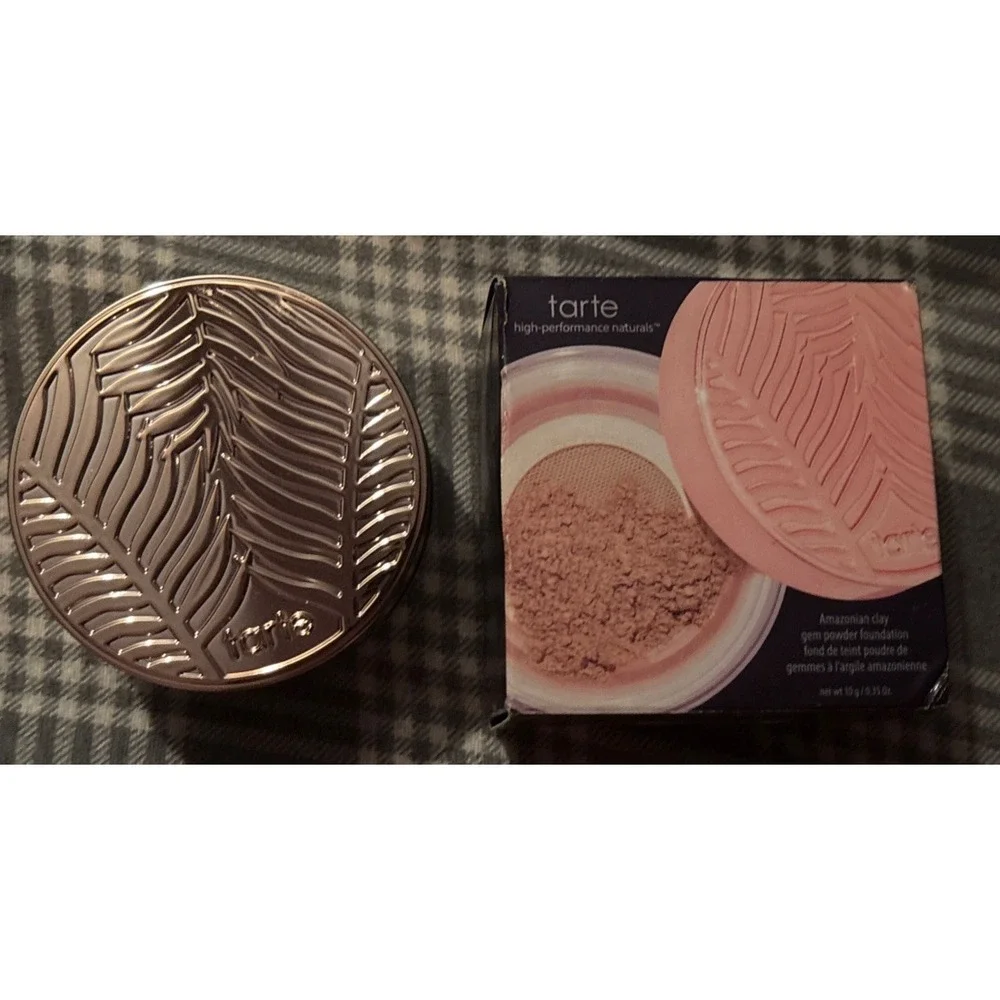 Tarte Amazonian Clay Gem Powder Foundation 27B LIGHT-MEDIUM BEIGE - 0.35 oz
